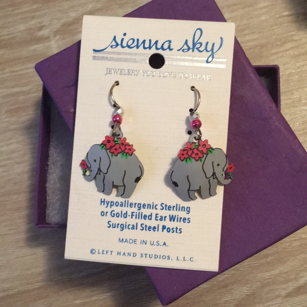 Kids elephant earrings
